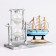 Sanding clock "Frigate", souvenir, 15.5 x 6.5 x 12.5 cm