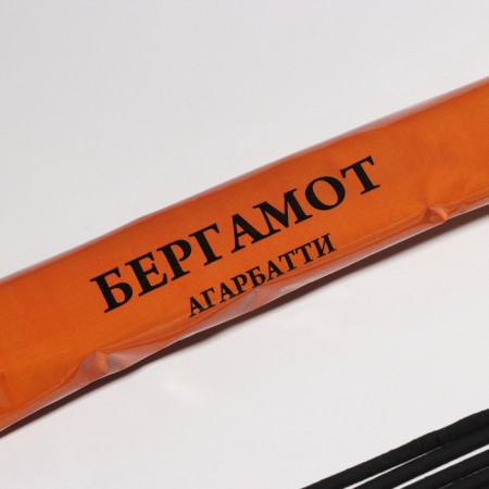 Incense "Agarbatti Bergamot", 8 sticks in soft packaging-1