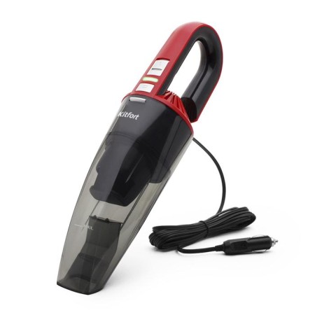 Vacuum cleaner KitFort KT-537-2, manual, 75 watts, 3 nozzles, cord 4.5 m, black-red
