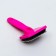 Pucoding plastic soft with rounded teeth, small, 6 x 13.5 cm, pink