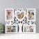 Multipher "Love" plastic, 5 photos 10x15 cm, col. white