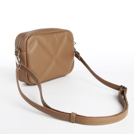 Women's bag over the shoulder Textura, small size, beige color-1