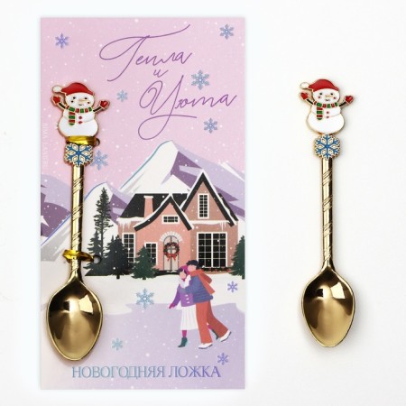 A teaspoon spoon with a molding handle "heat and comfort", 11 x 3 cm-1