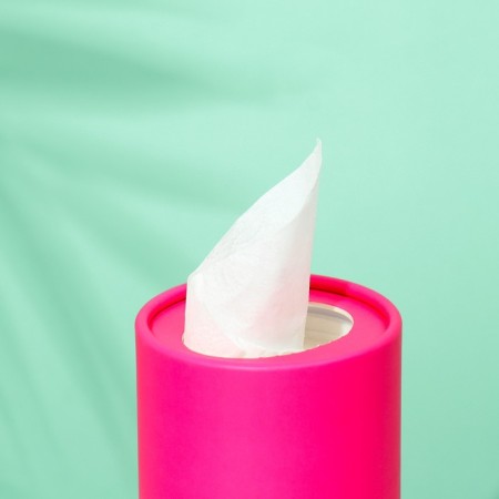 Napkins in a tube 50 pcs, 2 layers "fuchsia"-2