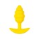 Anal plug Eromantica vikki, bee, silicone, 35x90 mm, yellow color