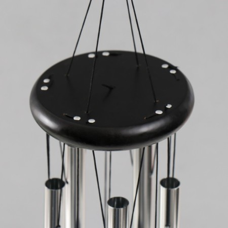 Wind music metal, tree "Crystal butterflies" 5 tubes 60x9x9 cm-1