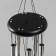 Wind music metal, tree "Crystal butterflies" 5 tubes 60x9x9 cm
