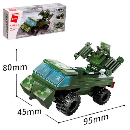 Designer military zone "Battle Transport", 8 types, mix