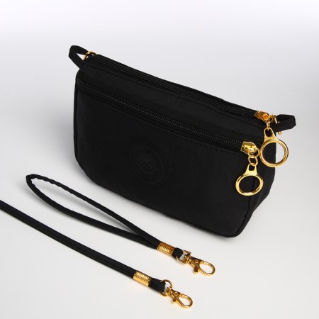 Bag Women's Cross-Bodi with a zipper, black color-7