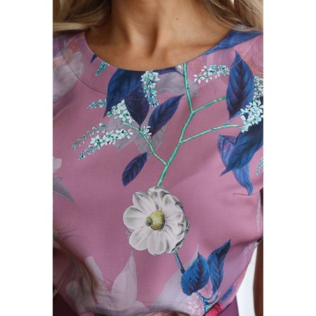 Women's dress, size 54, pink color-4