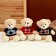 Soft toy "Bear" in a jacket with rhombics, 25 cm, color mix