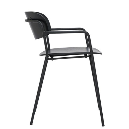 Chair with armrests TorFrid, 550 × 520 × 770 mm, black color-5