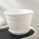 Pot for flowers with a pallet "Antik", 3.6 l, d = 22 cm, white color