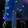 Garland "fringe" 3 × 0.6 m, IP44, UMS, transparent thread, 160 LED, glow of multi, 220 V