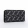 Women's wallet with lightning, black color