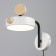 Sconces with a switch on the wire "Pianty" LED 12W 4000k white 15x26x16cm