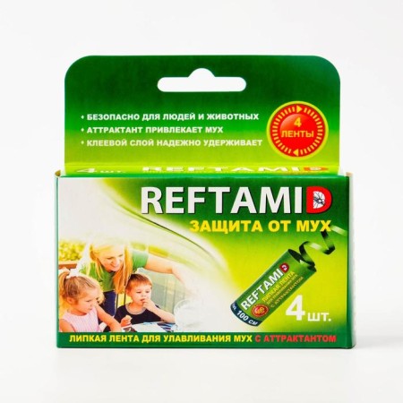 Sticky tape from flies "Refamide", set, 4 pcs-3