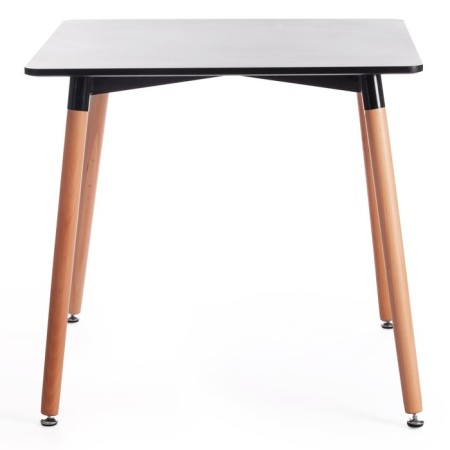 John table (mod, t1003) MDF/tree, black/natural 80x80x75cm-2