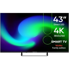 Телевизор Topdevice TDTV43BS05U,43",3840x2160, DV3-Т/T2/C/S/S2, HDMI3, USB2, SmartTV,черный