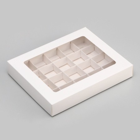 Folding box under 20 sweets, white, 17.7 x 22 x 3.5 cm-2