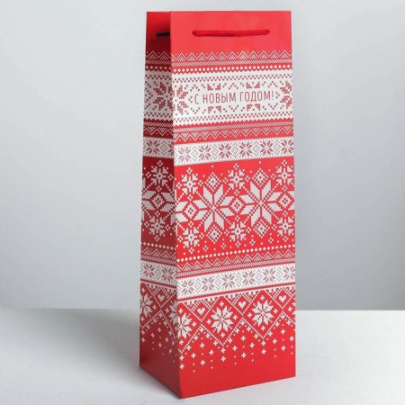 A package for a craft “Cozy New Year”, 13 x 36 x 10 cm, New Year-1