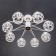 LORD 8x60W E14 white 76x76x36cm