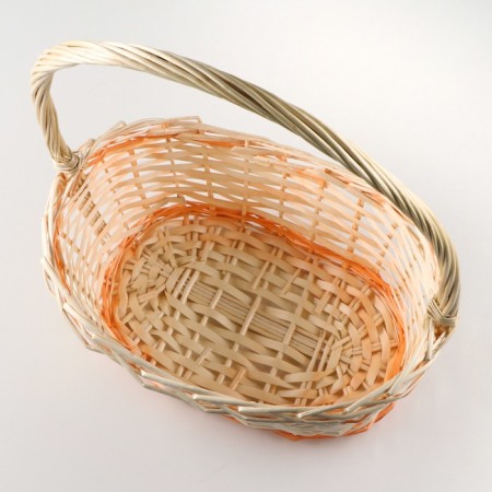 Wicker basket, 40x28x17x13x43 cm, vine-6