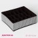Organizer for storing linen Villy, 18 cells, 35 × 30 × 12 cm, white-brown color