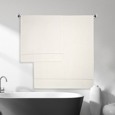 A set of towels "Bookle", size 50x80 cm - 2 pcs, 70x130 cm - 2 pcs, beige color-3