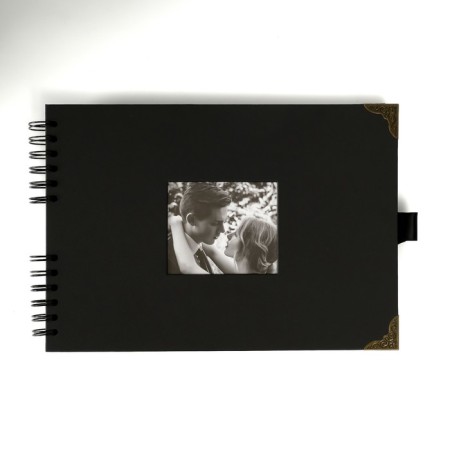 Photo album Brauberg Black, size 21x30 cm, 40 black sheets-17