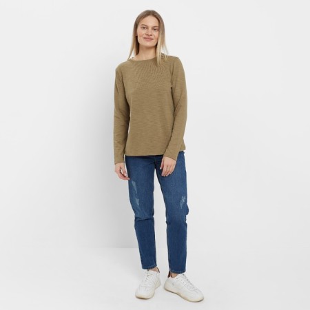 Jumper female, pistachio color green, size 40-42 (s)-1