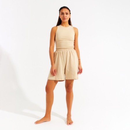 Women's pajama shorts minku: Home Collection Beige Color, Rr. 42
