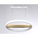 LED LED suspension with Ambrella Light, Linetech, FL51488, LED, 62 W, ​​4650LUM, 3000-6400K, gold, gold