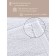 Terry towel Cleopatra, 500 g, size 50x90 cm, white color