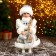 Snow Maiden "in a magnificent fur coat" with blue jewelry, 14x30 cm