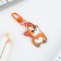 Acrylic corner keychain "Corgi" with carbine, 5 x 3.5 cm