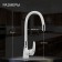 Kitchen mixer Zein Z2229, flexible silicone spout, cartridge ceramics 40 mm, white