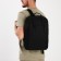 Youth backpack from textiles with lightning, 2 pockets, black color