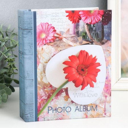 Photo album "Flowers" 50 sheets 200 photos 10x15 cm
