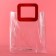 Gift package from PVC, red, 25 x 28 x 15 cm