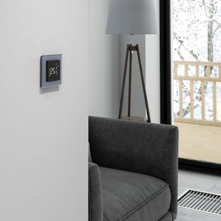 Thermoregulator for warm floor W1151208, Wi-Fi, sensory, black-3