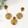 Summary Metal "Ball with faces" Dark gold d = 2 cm, set 3 pcs h = 32 cm, 27 cm, 22 cm