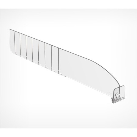Plastic broken separator with a height of 60 mm with a front limiter 30 mm, l = 185-385 mm-1
