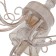 Chandelier 2149/5 E14 40W white with a golden patina 57x57x38 cm Bayerlux