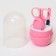 Manicure child: scissors, tongs, saws, tweezers, pink color