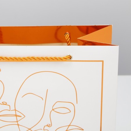 Gift laminated package, packaging, "bronze", 23 x 27 x 12 cm-4