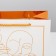 Gift laminated package, packaging, "bronze", 23 x 27 x 12 cm