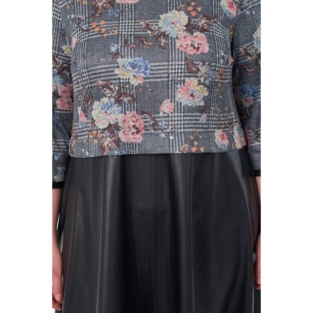Women's dress, size 52, blue color-5