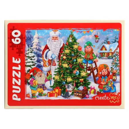 Puzzle "Santa Claus and Dwarf", 60 elements-1