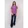 Female T -shirt, size 44, purple color